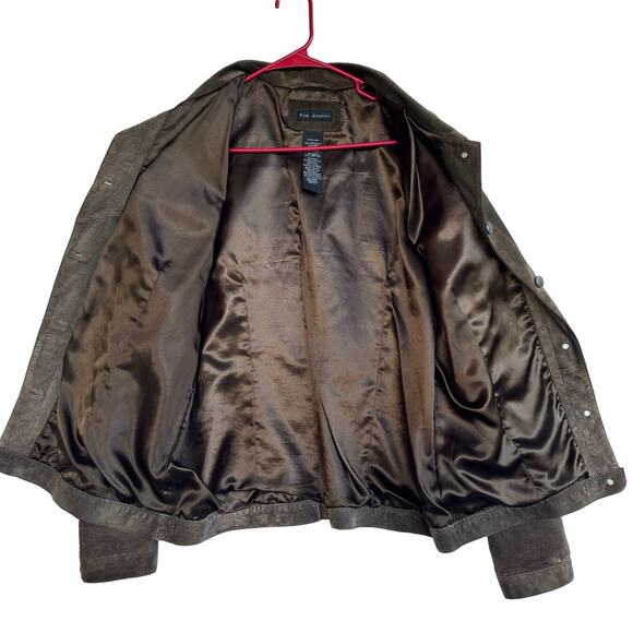 VTG Suede Leather Jacket Women XL Western Festival Boho Quiet Luxury Quality - Picture 3 of 13